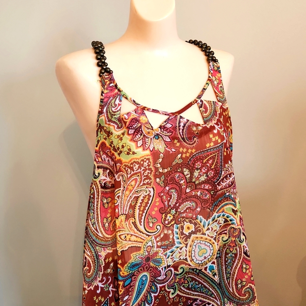 Daytrip Beaded Women's Large Tank Top
